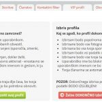 Izbris profila na urgencaCom-min